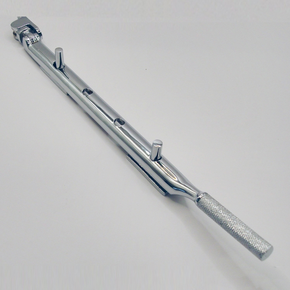 THD075/CP • 250mm • Polished Chrome • Knurled End Casement Stay